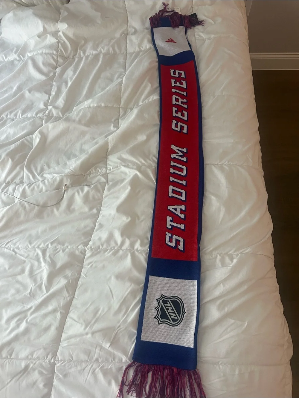 Fanatics Blue, Red & White Rangers Knit Scarf